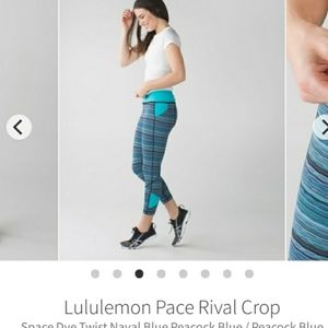 Lululemon Pace Rival Crop

Space Dye Twist Naval B